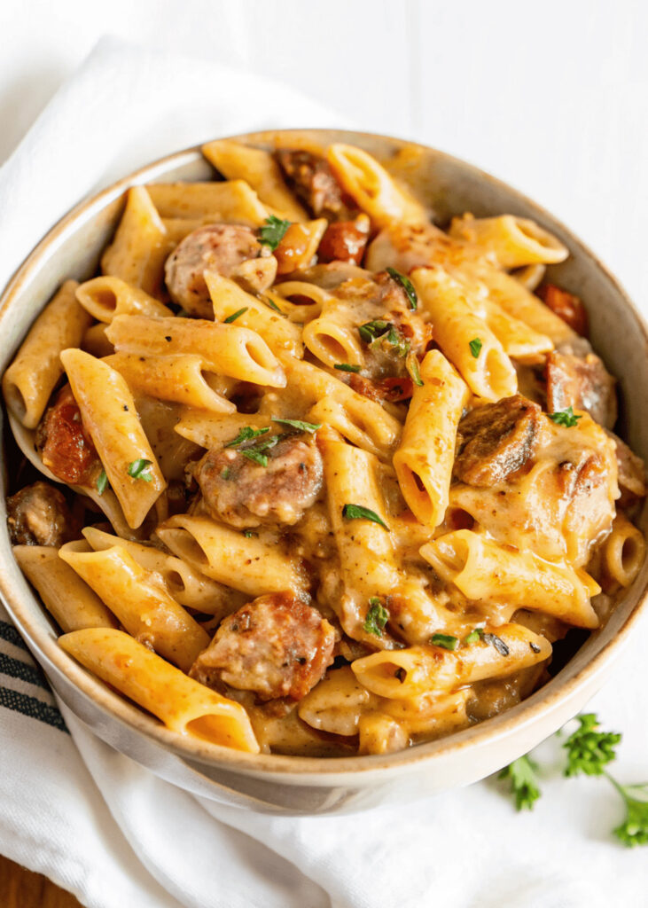 Sausage Alfredo Pasta