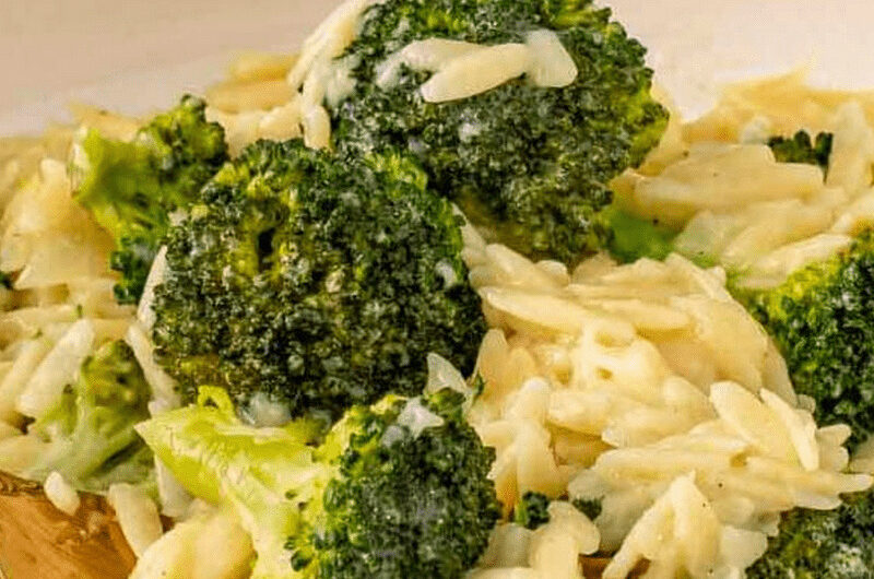 Broccoli Cheddar Orzo