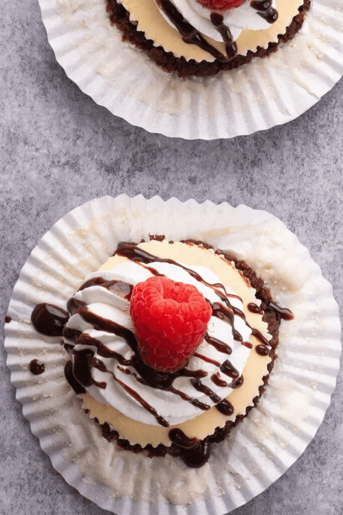 Brownie Bottom Mini Cheesecakes