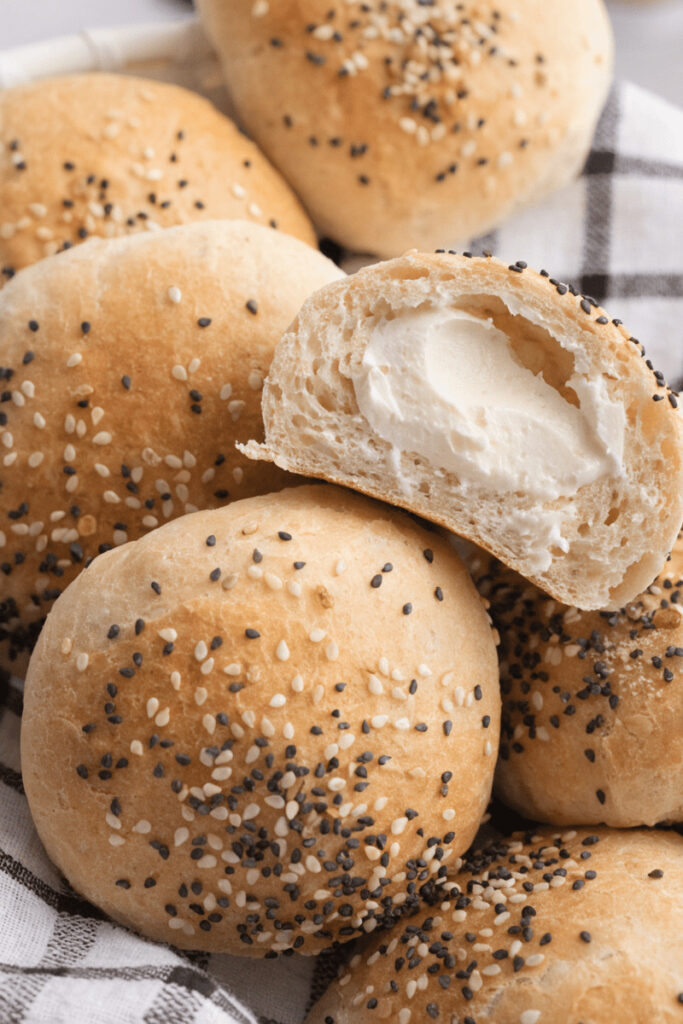 Copycat Dunkin Stuffed Everything Bagel Minis