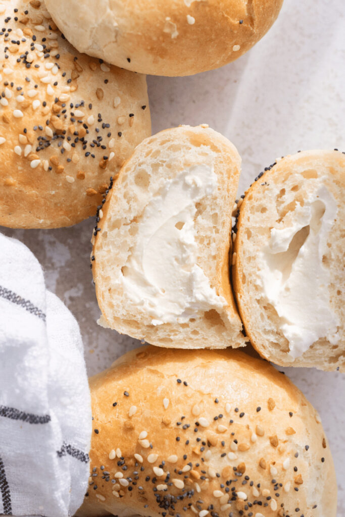 Copycat Dunkin Stuffed Everything Bagel Minis