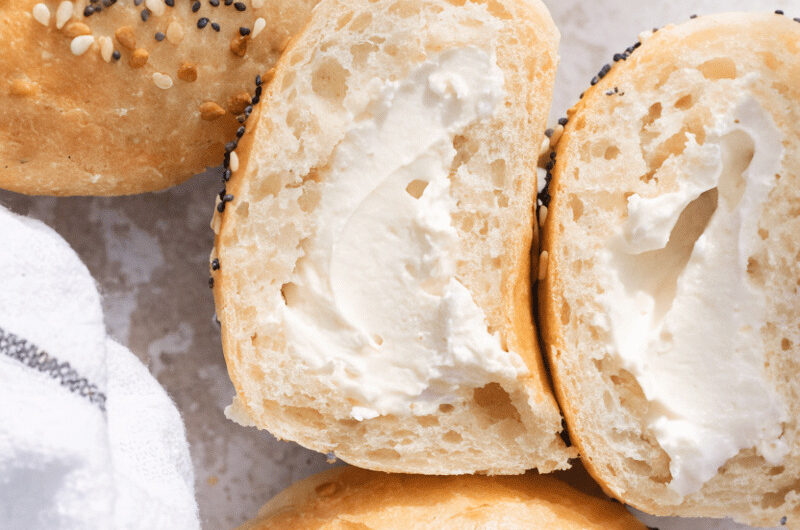 Copycat Dunkin Stuffed Everything Bagel Minis