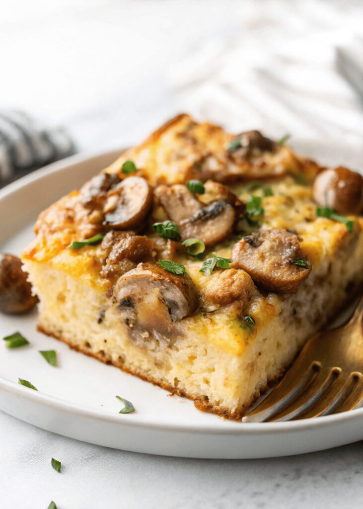 Easy Sausage and Mushroom Breakfast Casserole