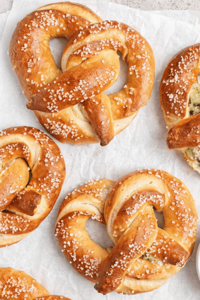 Easy Spinach Artichoke Stuffed Pretzels