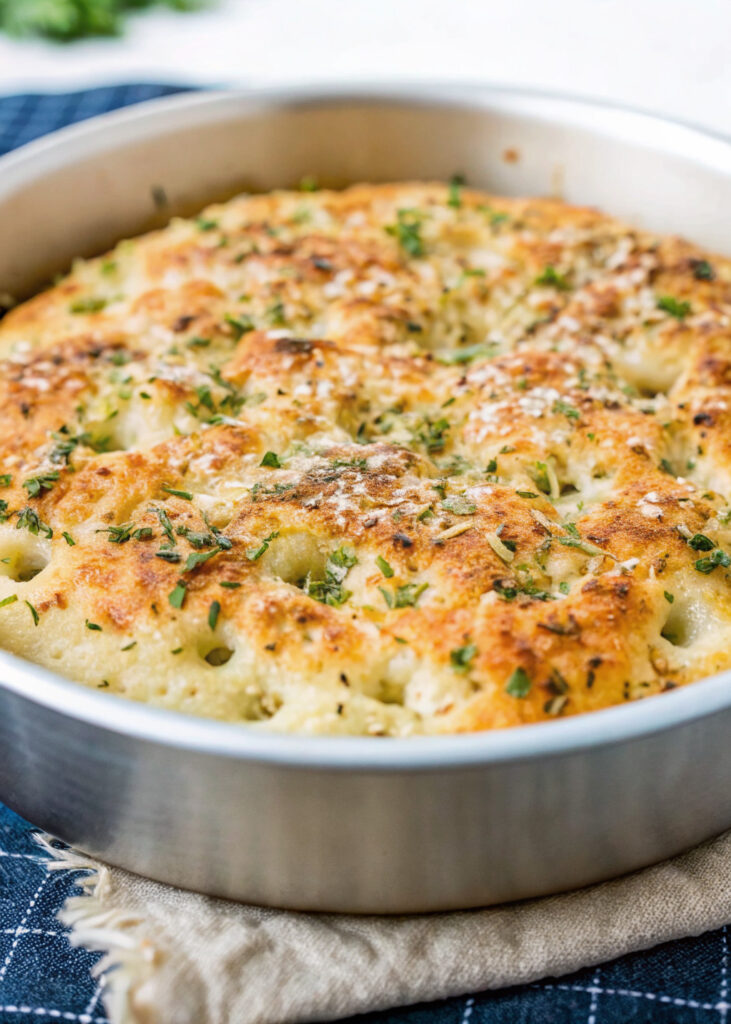 Garlic Parmesan Focaccia Bread