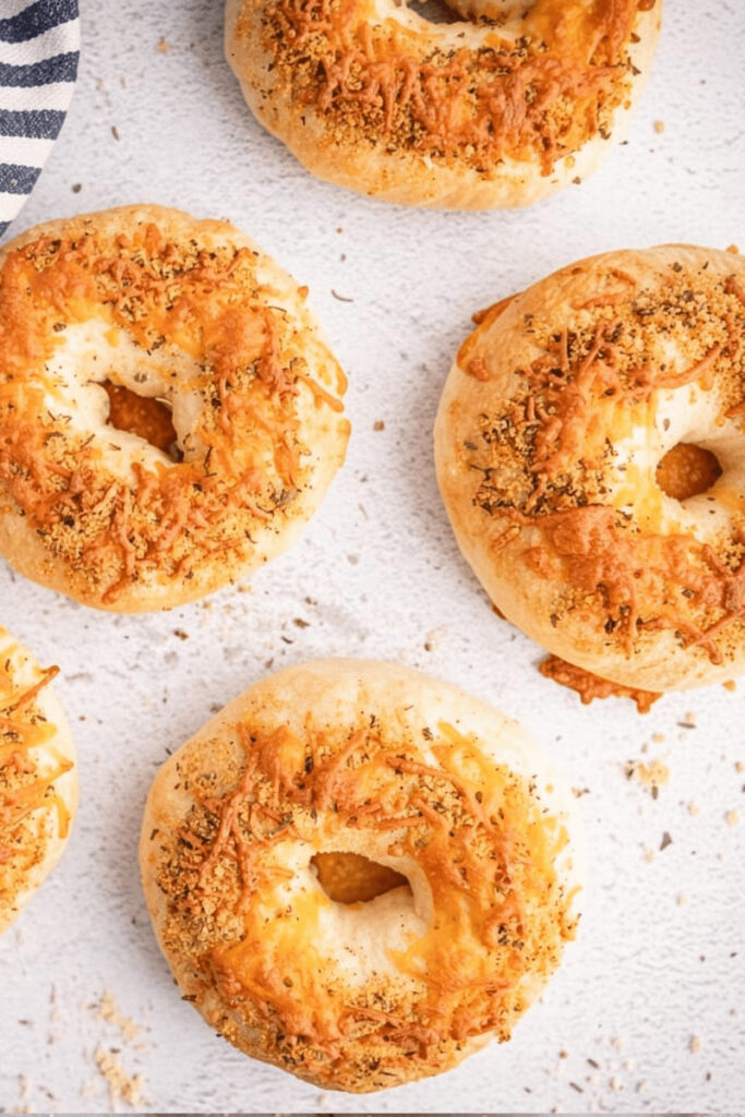 Italian Herbs and Cheese Bagels