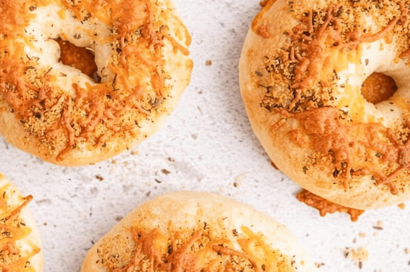 Italian Herbs and Cheese Bagels