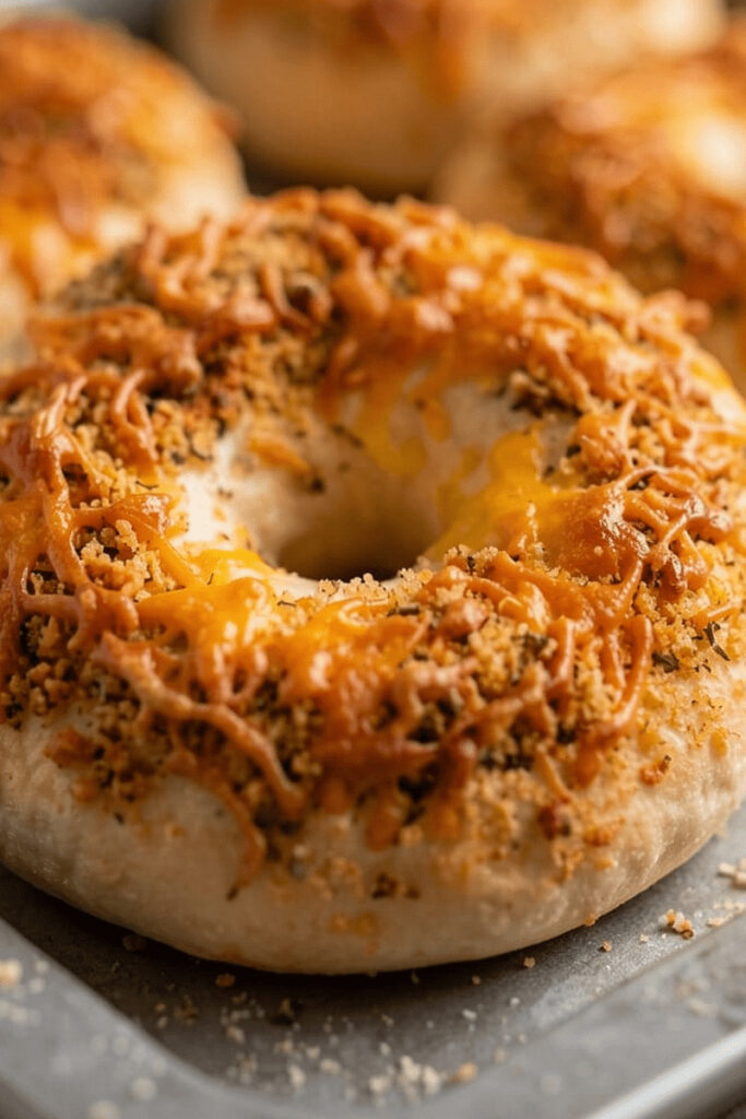 Italian Herbs and Cheese Bagels