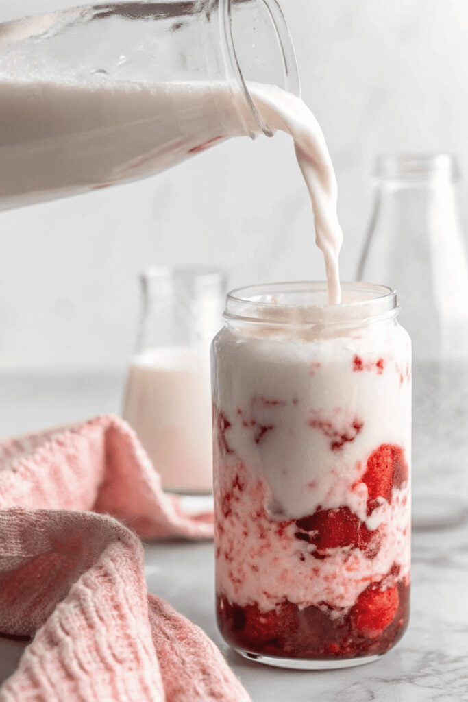 Korean Strawberry Milk