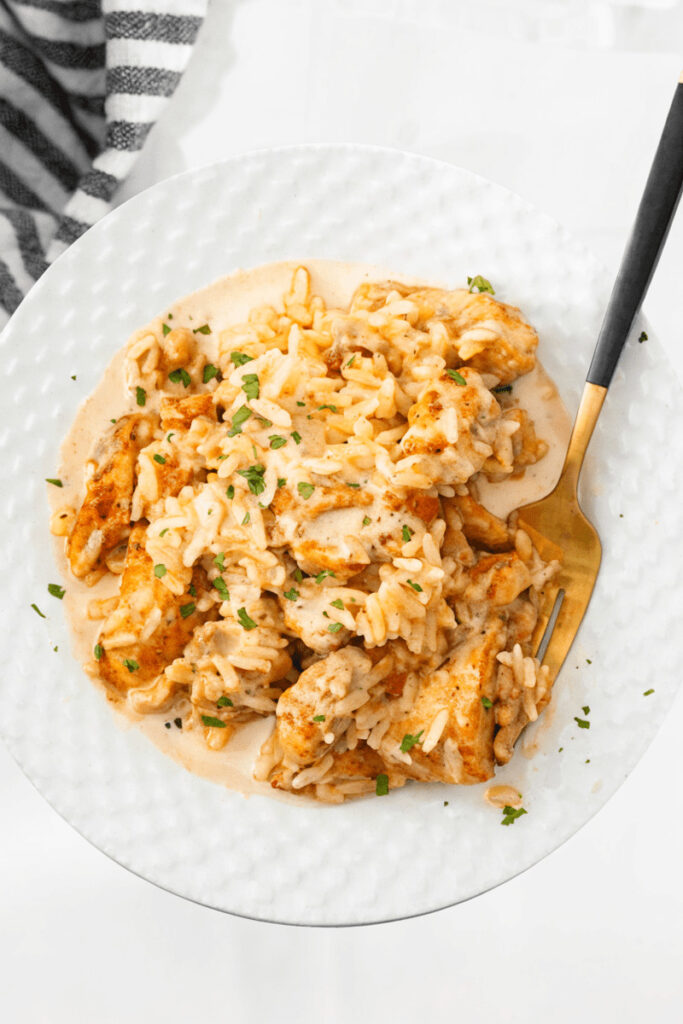 One-Pot Garlic Butter Chicken and Rice