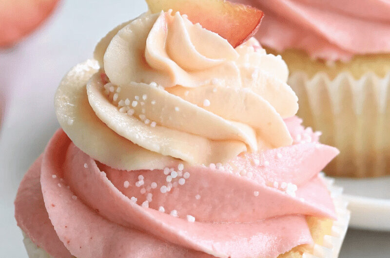 Peach Bellini Cupcakes