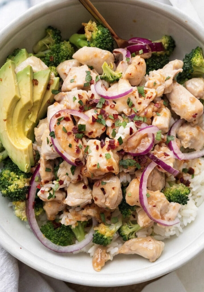 Sticky Garlic Butter Chicken Bowls