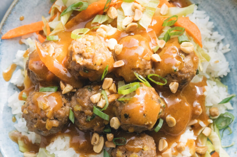 Sweet Chili Chicken Meatball Bowls