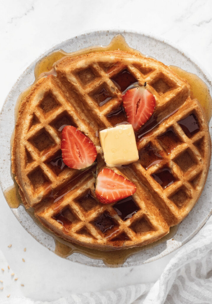 Fluffy Whole Wheat Waffles