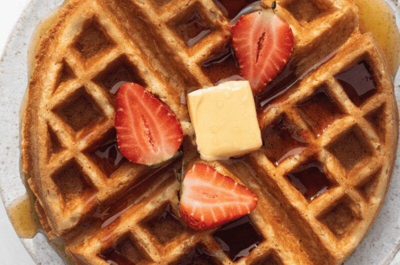 Fluffy Whole Wheat Waffles