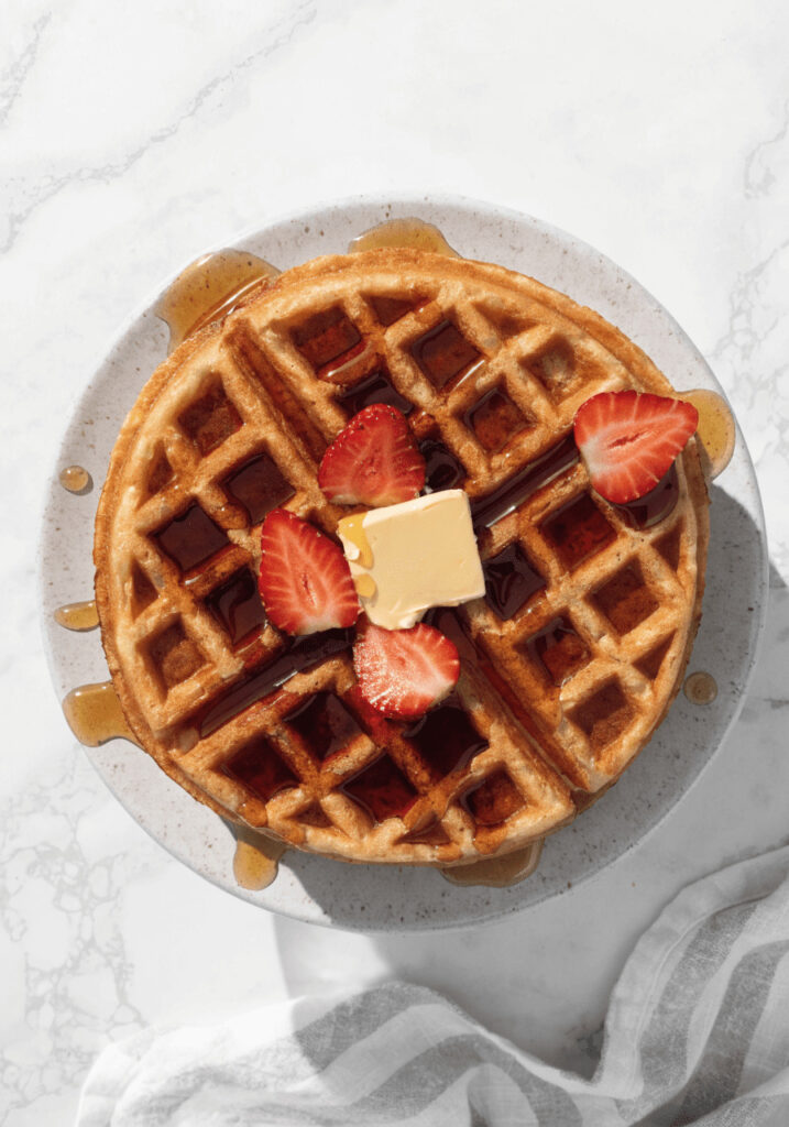 Fluffy Whole Wheat Waffles