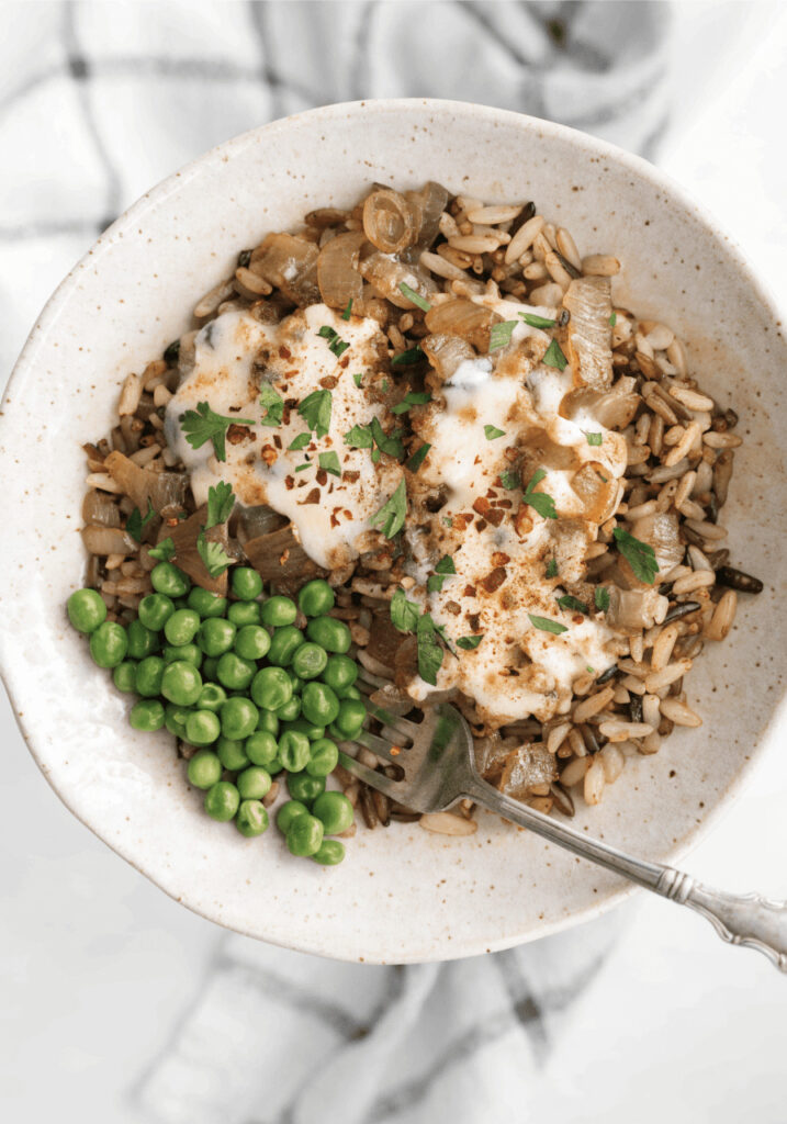 French Onion Chicken Bowls