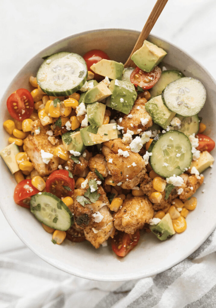 Honey Mustard Pretzel Chicken Bowls