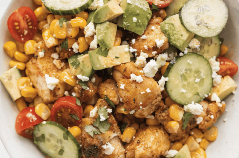 Honey Mustard Pretzel Chicken Bowls