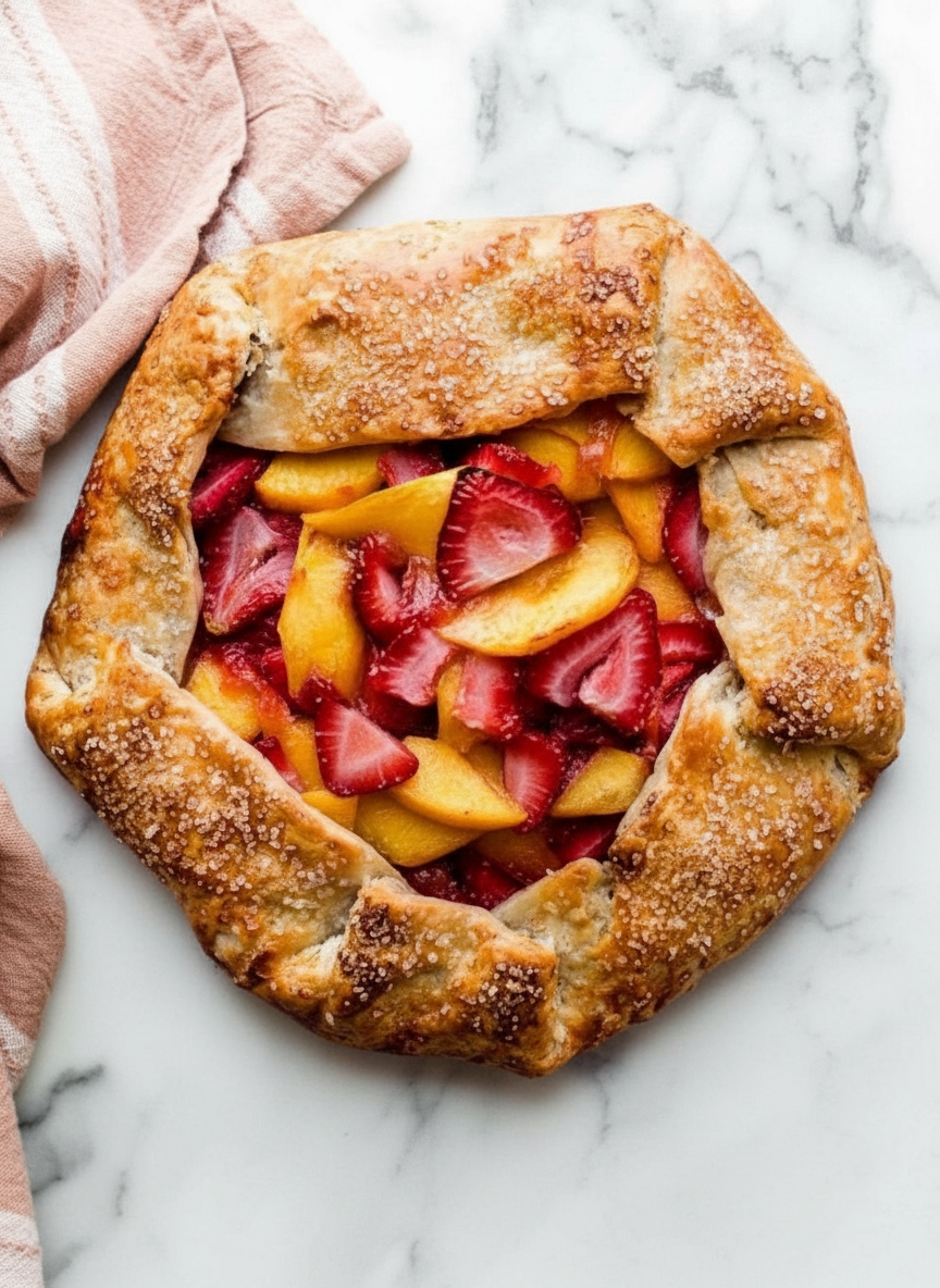 Strawberry Peach Galette