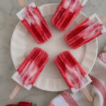 Vegan Strawberries and Cream Popsicles